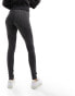 Noisy May high waisted leggings in dark grey