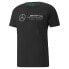 Puma Mapf1 Logo Crew Neck Short Sleeve T-Shirt Mens Black Casual Tops 53188501