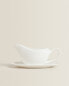 Фото #2 товара Plain bone china gravy boat