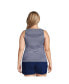 ფოტო #3 პროდუქტის Plus Size Mastectomy High Neck UPF 50 Modest Tankini Swimsuit Top