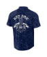 Фото #3 товара Men's Darius Rucker Collection by Navy Distressed Boston Red Sox Denim Team Color Button-Up Shirt