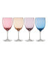 True Colors Wine Glasses, Set of 4