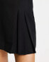 Фото #6 товара Miss Selfridge pleated mini skirt in black