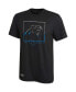 Фото #1 товара Men's Black Carolina Panthers Combine Authentic Clutch T-shirt