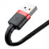 Фото #5 товара Разъем USB Baseus CALKLF-C19, 2 м, 480 Mбит/с, черно-красный