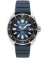 ფოტო #1 პროდუქტის Men's Automatic Prospex Diver Dark Blue Silicone Strap Watch 45mm