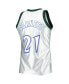 Men's Kevin Garnett Platinum Minnesota Timberwolves 1997-98 Hardwood Classics 75th Anniversary Swingman Jersey