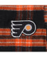 Фото #3 товара Пижама Profile мужская черно-оранжевая с рисунком "Philadelphia Flyers" с широкими размерами.