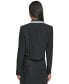 ფოტო #2 პროდუქტის Women's Colorblocked Cropped Single-Button Blazer