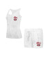 Фото #1 товара Women's San Francisco 49ers Quartz Hacci Knit Tank Top Shorts Sleep Set