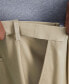 Фото #6 товара Men's Big & Tall Premium No Iron Khaki Classic-Fit Pleated Hidden Expandable Waistband Pants