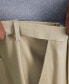 Men's Big & Tall Premium No Iron Khaki Classic-Fit Pleated Hidden Expandable Waistband Pants