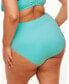 ფოტო #2 პროდუქტის Plus Size Rachelle Swimwear High-Waist Bikini Bottom