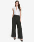 ფოტო #4 პროდუქტის Women's Mid-Rise Pleat-Front Wide-Leg Pants