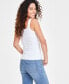 Фото #3 товара Women's Square Neck Rib Tank, Created for Macy's