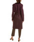 Фото #2 товара Piazza Sempione Leather-Trim Wool Coat Women's