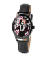 Фото #1 товара Часы и аксессуары ewatchfactory Женские Disney Cruella с кожаным ремешком 38 мм, черные