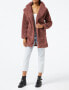 Фото #8 товара Urban Classics Women's Winter Jacket, Ladies Oversized Sherpa Coat Jacket with Hook & Eyelet Closure, Size XS to 5XL