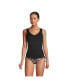 Women's Adjustable V-neck Underwire Tankini Swimsuit Top Adjustable Straps