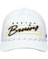 Men's White Boston Bruins Downburst Hitch Snapback Hat