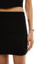 Фото #7 товара ASOS DESIGN co-ord ponte mini skirt with ribbon detail and side splits in black