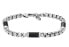 Фото #1 товара All Stacked Up Agate Steel Bracelet for Men JF04604040