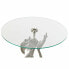 Фото #3 товара Журнальный стол DKD Home Decor Алюминиевый Стеклянный Прозрачный Серебристый (46 x 46 x 72 см)