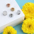 Фото #2 товара Romantic steel bead with crystals Drops SCZ1250