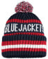 Men's Navy Columbus Blue Jackets Bering Cuffed Knit Hat with Pom