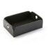 Valet Tray Versa Black Polyskin Metal Polyester (13 x 6,5 x 20 cm)