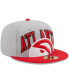 Фото #3 товара Men's Gray, Red Atlanta Hawks Tip-Off Two-Tone 59FIFTY Fitted Hat