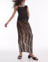 Фото #1 товара Topshop ombre snake plisse skirt in multi