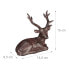 5 x Sitzende Hirsch Figur Garten