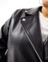 Фото #4 товара ASOS DESIGN Curve ultimate faux leather biker jacket in black