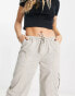 Фото #2 товара Reclaimed Vintage 00's low rise cargo trouser in stone