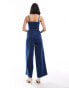 Nobody's Child Newquay bandeau jumpsuit In denim