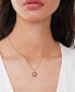 ფოტო #2 პროდუქტის Lab Grown Ruby Open Heart Pendant Necklace (3/4 ct. t.w.) in 14k Gold-Plated Sterling Silver