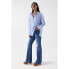 ფოტო #3 პროდუქტის SALSA JEANS Striped Oversized Long Sleeve Shirt
