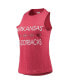 ფოტო #3 პროდუქტის Women's Charcoal, Cardinal Arkansas Razorbacks Tank Top and Pants Sleep Set