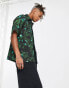 River Island printed shirt in dark green