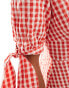 Nobody's Child Petite Alexis midi dress in red gingham