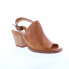 Фото #2 товара Bed Stu Sierra F399010 Womens Brown Leather Slip On Heeled Sandals Shoes