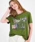 Juniors' MTV Floral Cotton Crewneck Tee