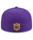 ფოტო #2 პროდუქტის Men's Purple Minnesota Vikings Main Patch 59FIFTY Fitted Hat