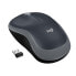 Фото #2 товара Logitech Wireless Mouse M185 - Ambidextrous - Optical - RF Wireless - 1000 DPI - Black - Grey
