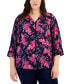Plus Size Savannah Sprout Utility Top, Created for Macy's