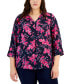 ფოტო #1 პროდუქტის Plus Size Savannah Sprout Utility Top, Created for Macy's