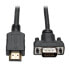 Фото #1 товара Tripp P566-003-VGA HDMI to VGA Active Adapter Cable (HDMI to Low-Profile HD15 M/M) - 3 ft. (0.9 m) - 0.9 m - HDMI - HD15 - MICRO-USB B - Male - Female - Gold