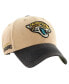 Фото #1 товара 47 Brand Men's Khaki/Black Jacksonville Jaguars Dusted Sedgwick MVP Adjustable Hat