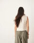 Фото #3 товара ASOS EDITION knitted tie side chunky vest top in ivory